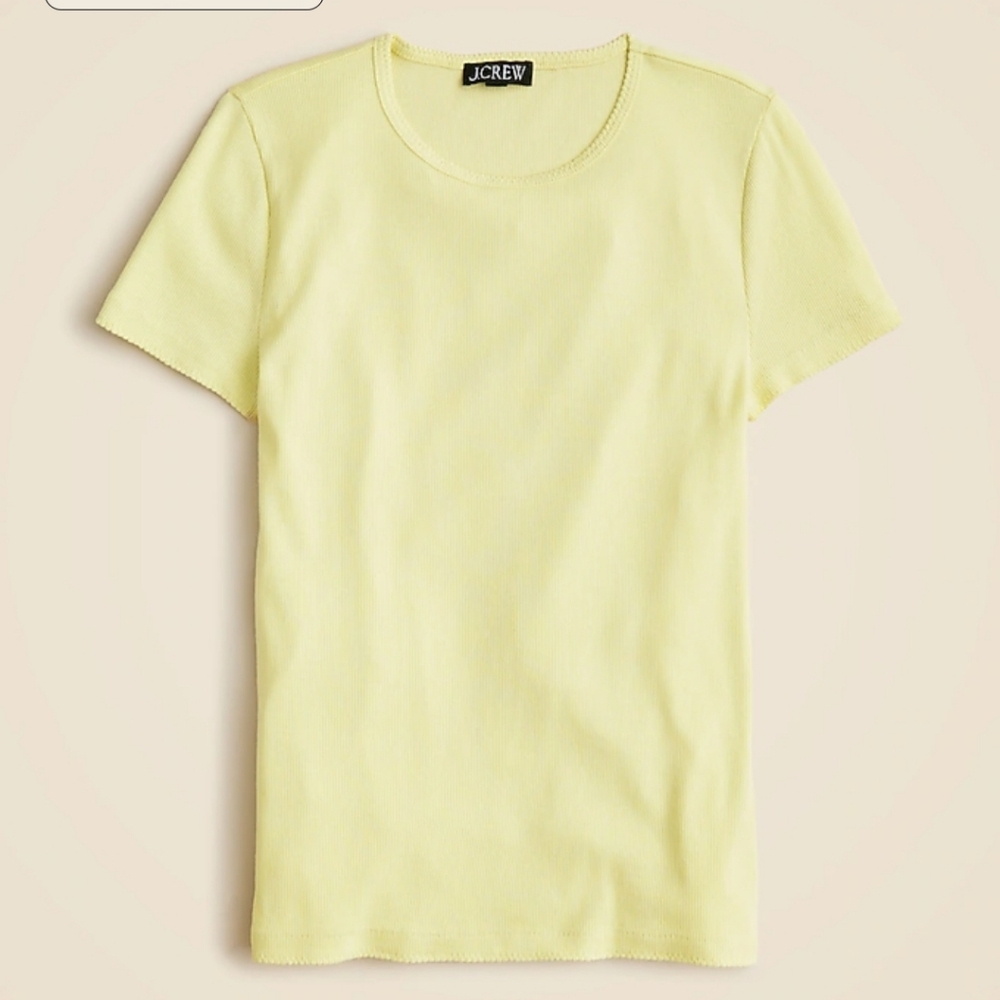 J Crew Fine rib short-sleeve T-shirt, SZ XL, New